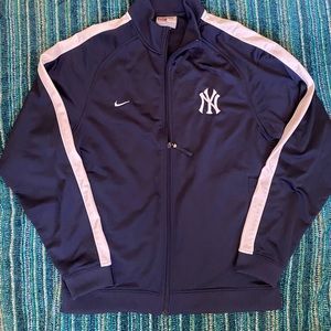 Early 00s Nike NY Yankees zip-up Nylon light jacket Mens M